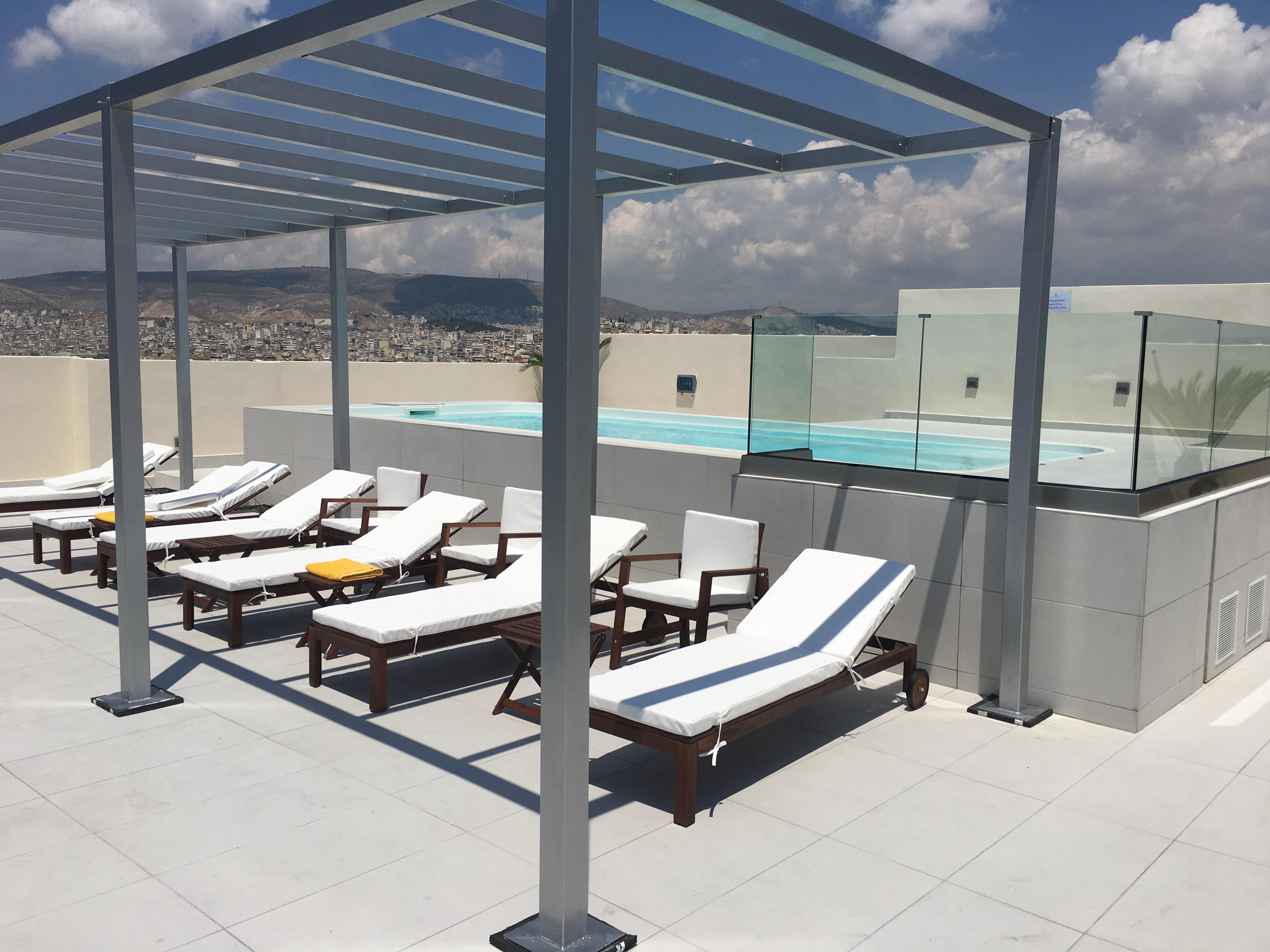 Piraeus Theoxenia Hotel Exterior photo Rooftop pool