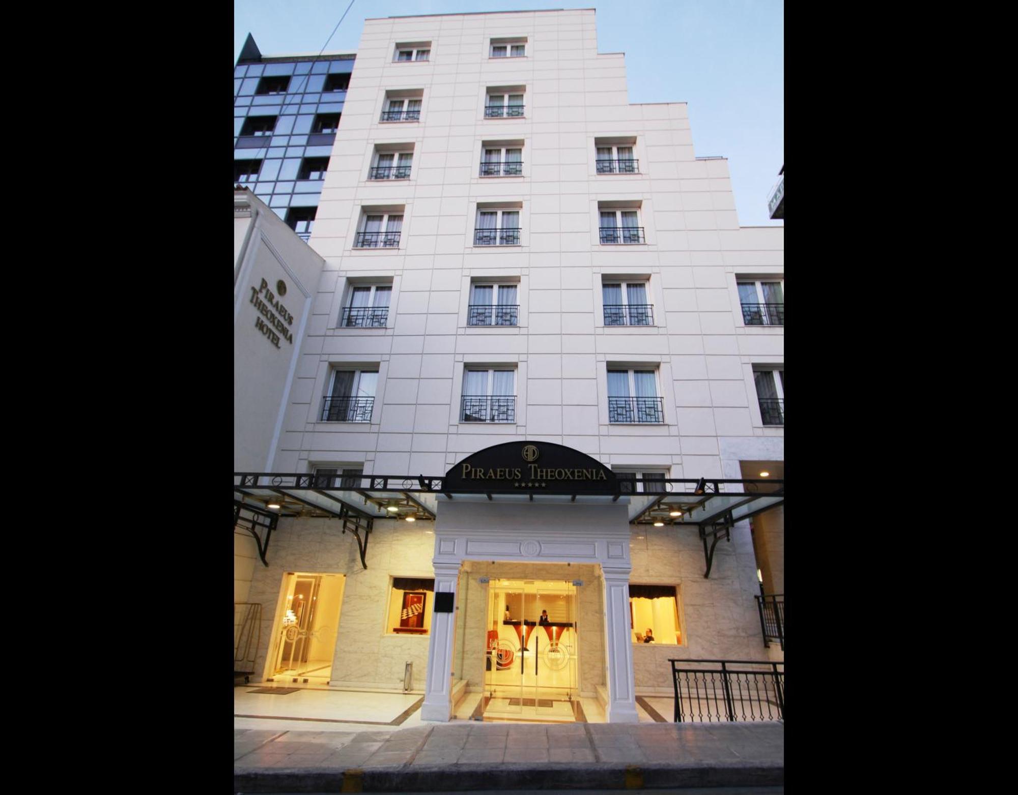 Piraeus Theoxenia Hotel Exterior photo The hotel's entrance
